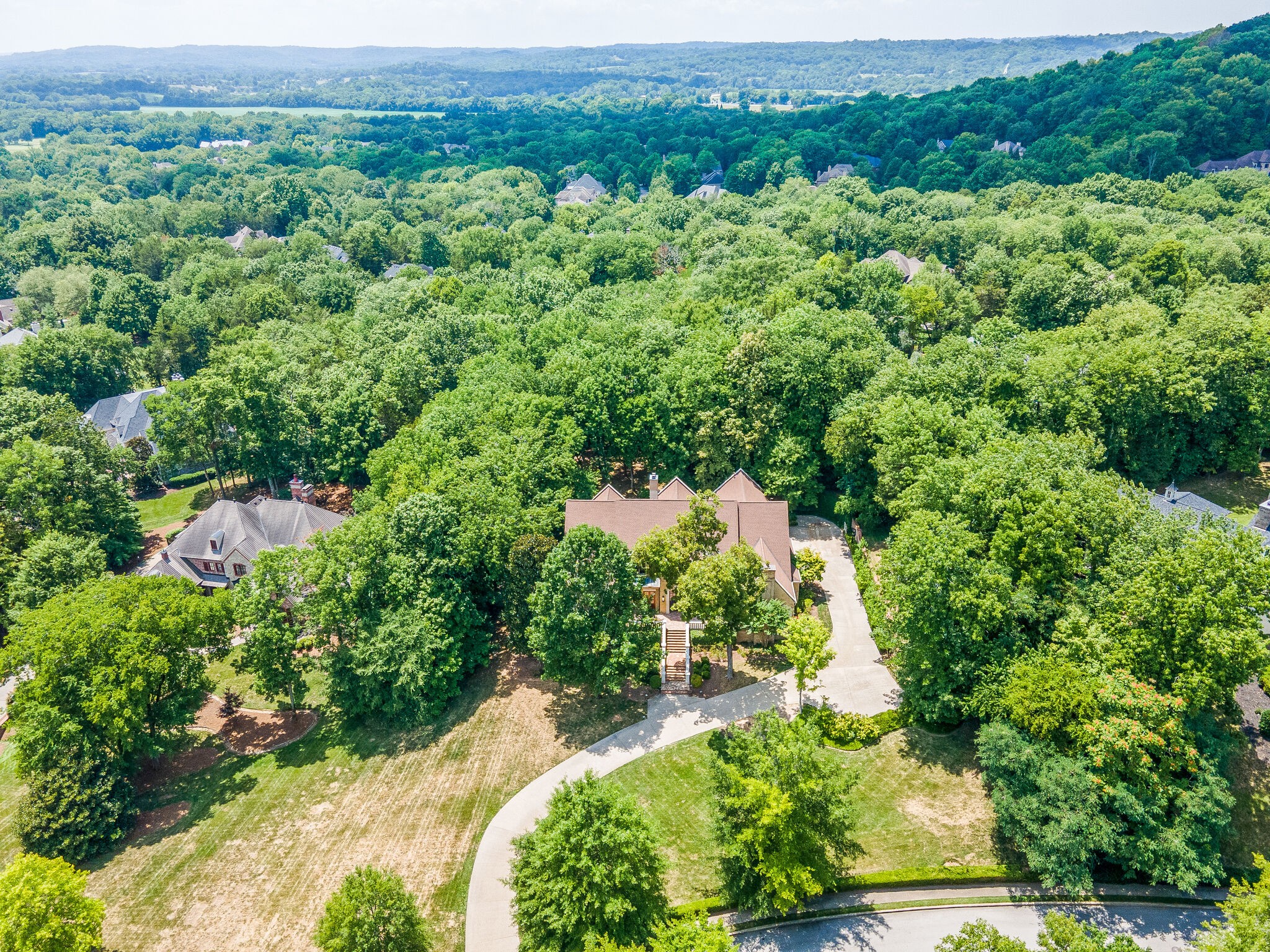 1073 Vaughn Crest Boulevard Franklin, TN 37069 - Photo 68 of 70 an aerial view of a house with a yard