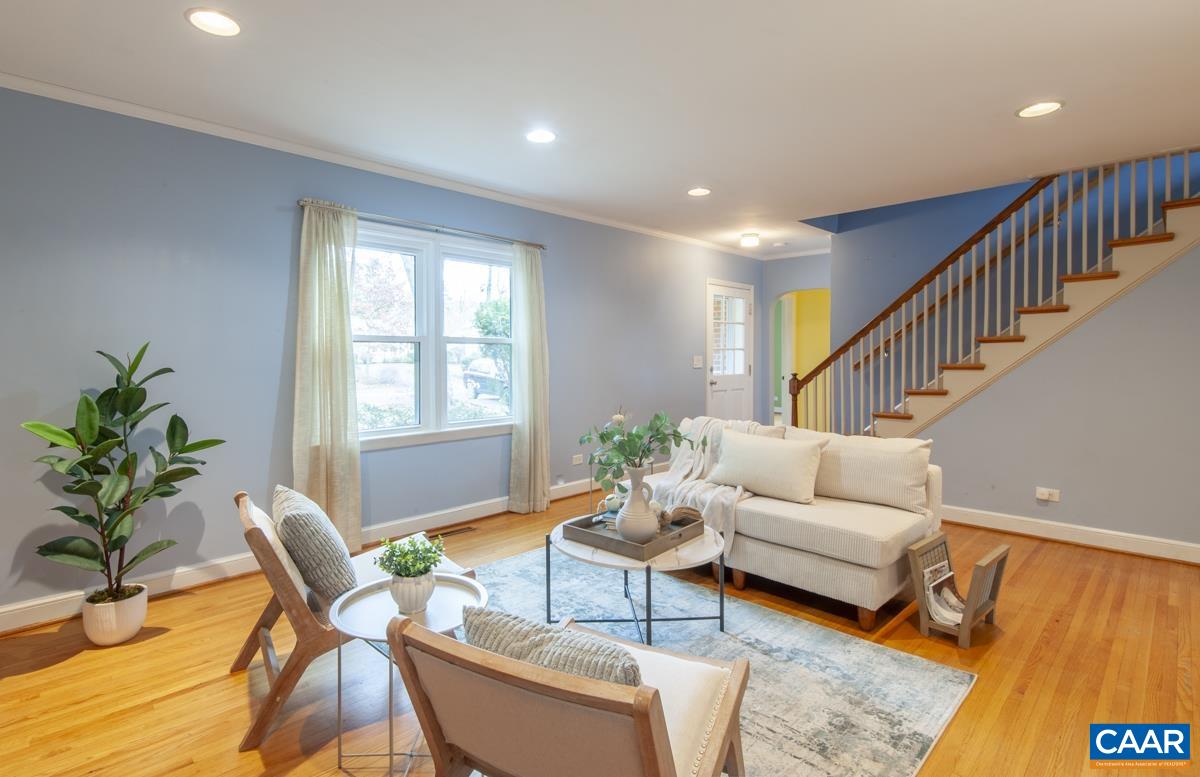 1606 Grove Road Charlottesville, VA 22901 - Photo 8 of 52 a living room with furniture and a potted plant