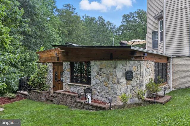 a outdoor space with furniture
