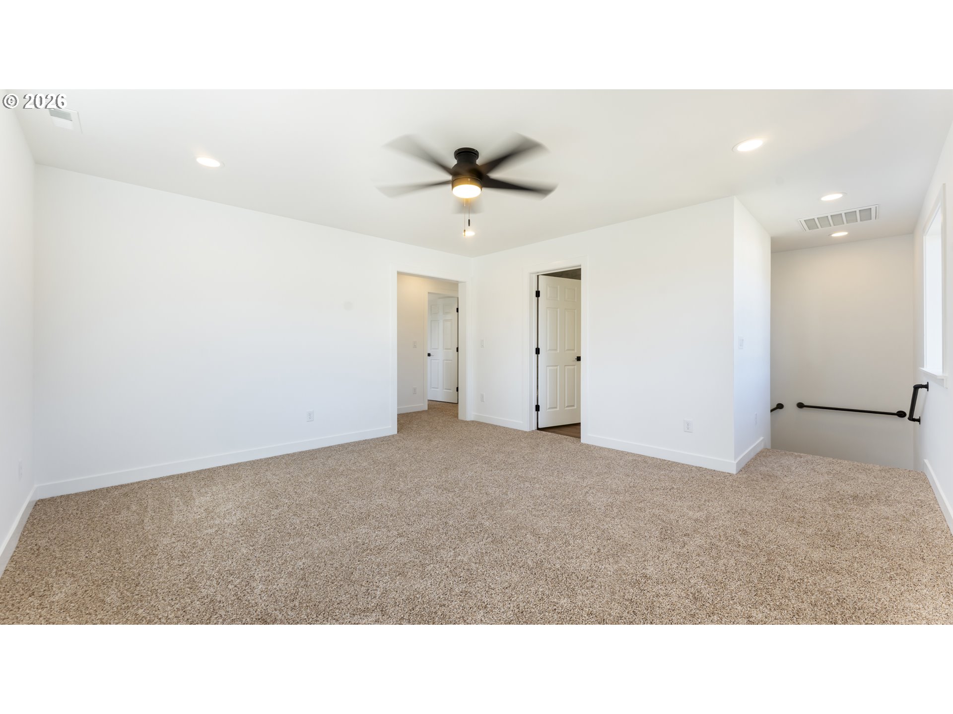 141 Northeast D Street Willamina, OR 97396 - Photo 23 of 43 a open hall with a ceiling fan