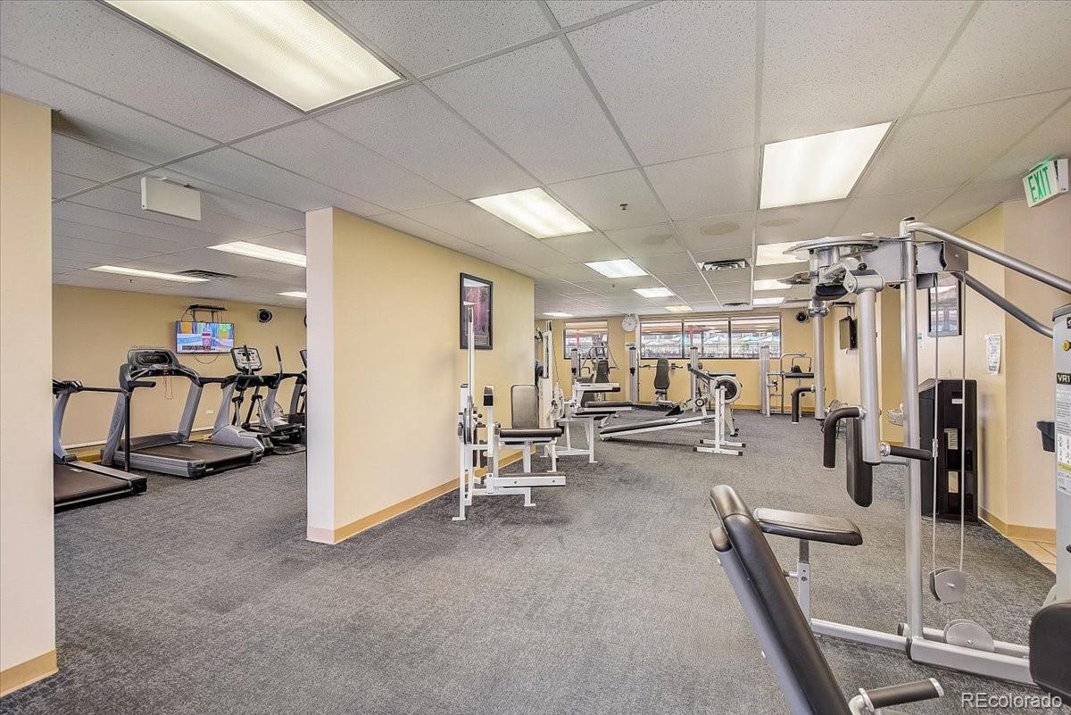 9155 Center Avenue, Unit 2D Denver, CO 80247 - Photo 32 of 50 a view of a room with gym equipment