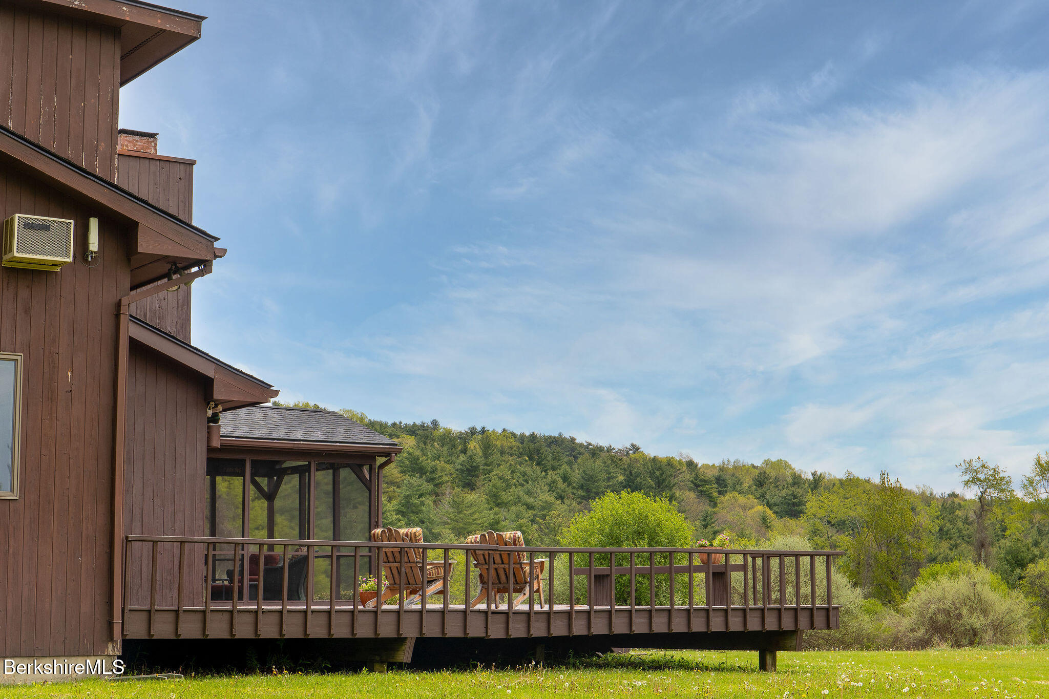 77 Hurlburt Road Great Barrington, MA 01230 - Photo 5 of 48 a view of a house with a yard from a balcony