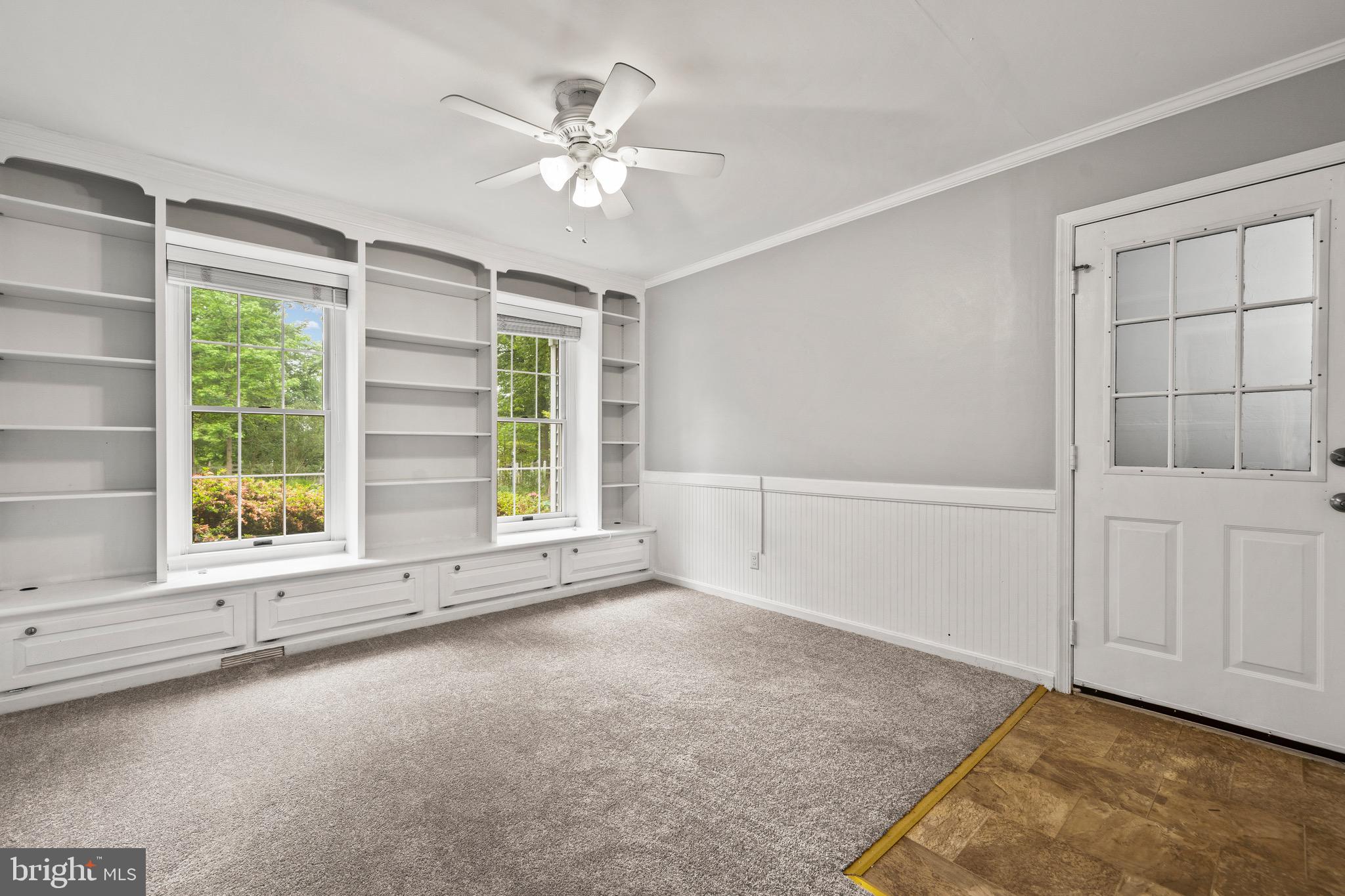 4290 Huntingtown Road Huntingtown, MD 20639 - Photo 21 of 35 Den with Custom Shelves