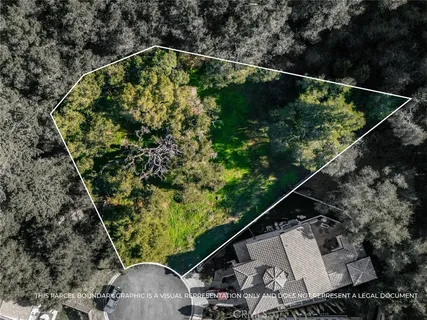 a view of a yard from a balcony