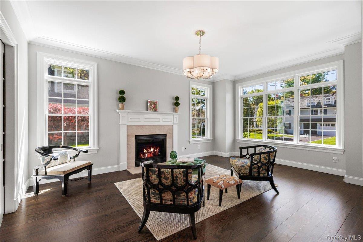5 Rockridge Road Rye, NY 10580 - Photo 6 of 42 Living Room with Gas Burning Fireplace