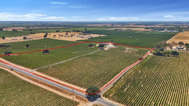 a view of a garden with a building in the background