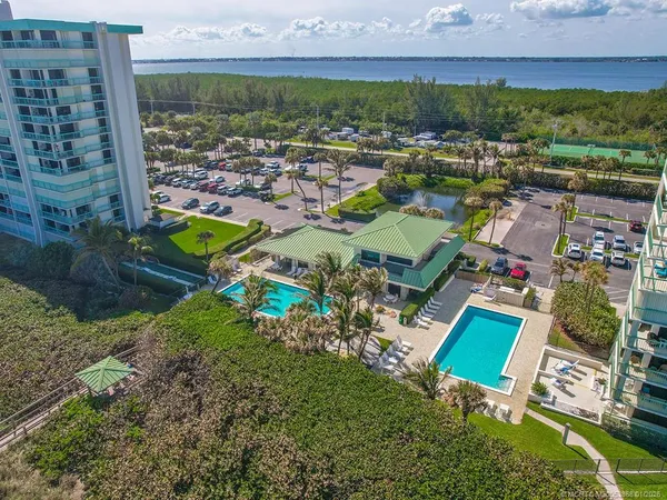 an aerial view of a city