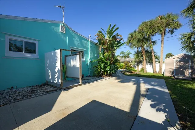 a view of a livingroom with a flat screen tv