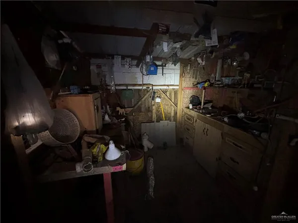 a view of storage and utility room