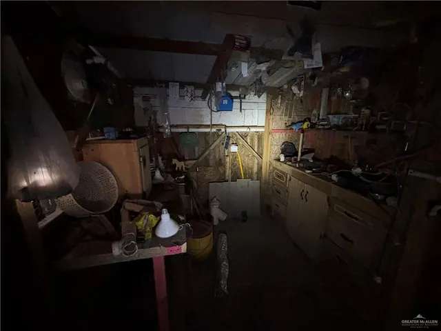 a view of storage and utility room