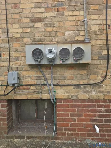 a closeup of a wooden door