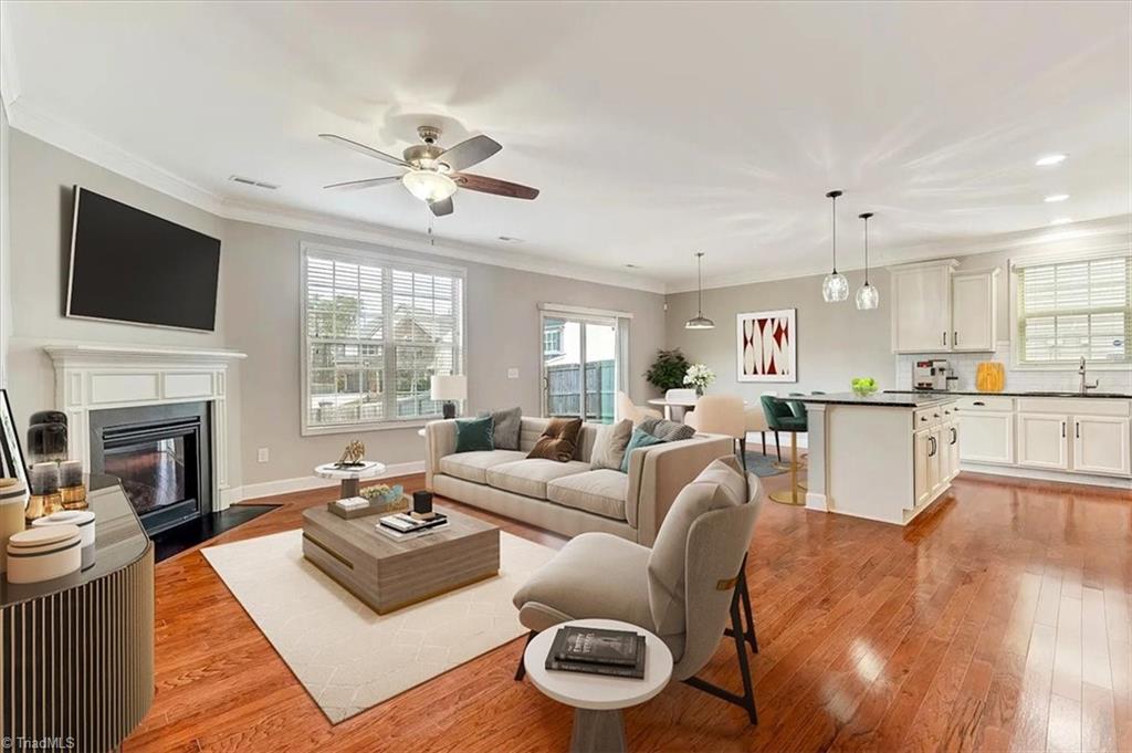 405 Summerwalk Road Greensboro, NC 27455 - Photo 11 of 41 Living Rm: Virtually Staged