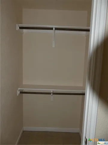 a close view of closet