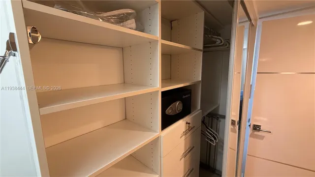 a view of walk in closet