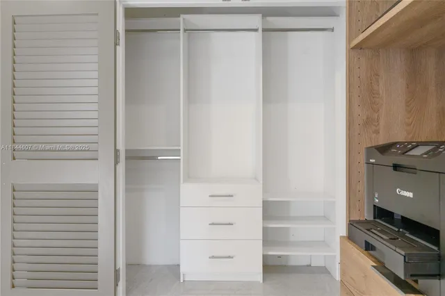 a view of walk in closet