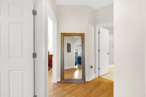 a view of an front door