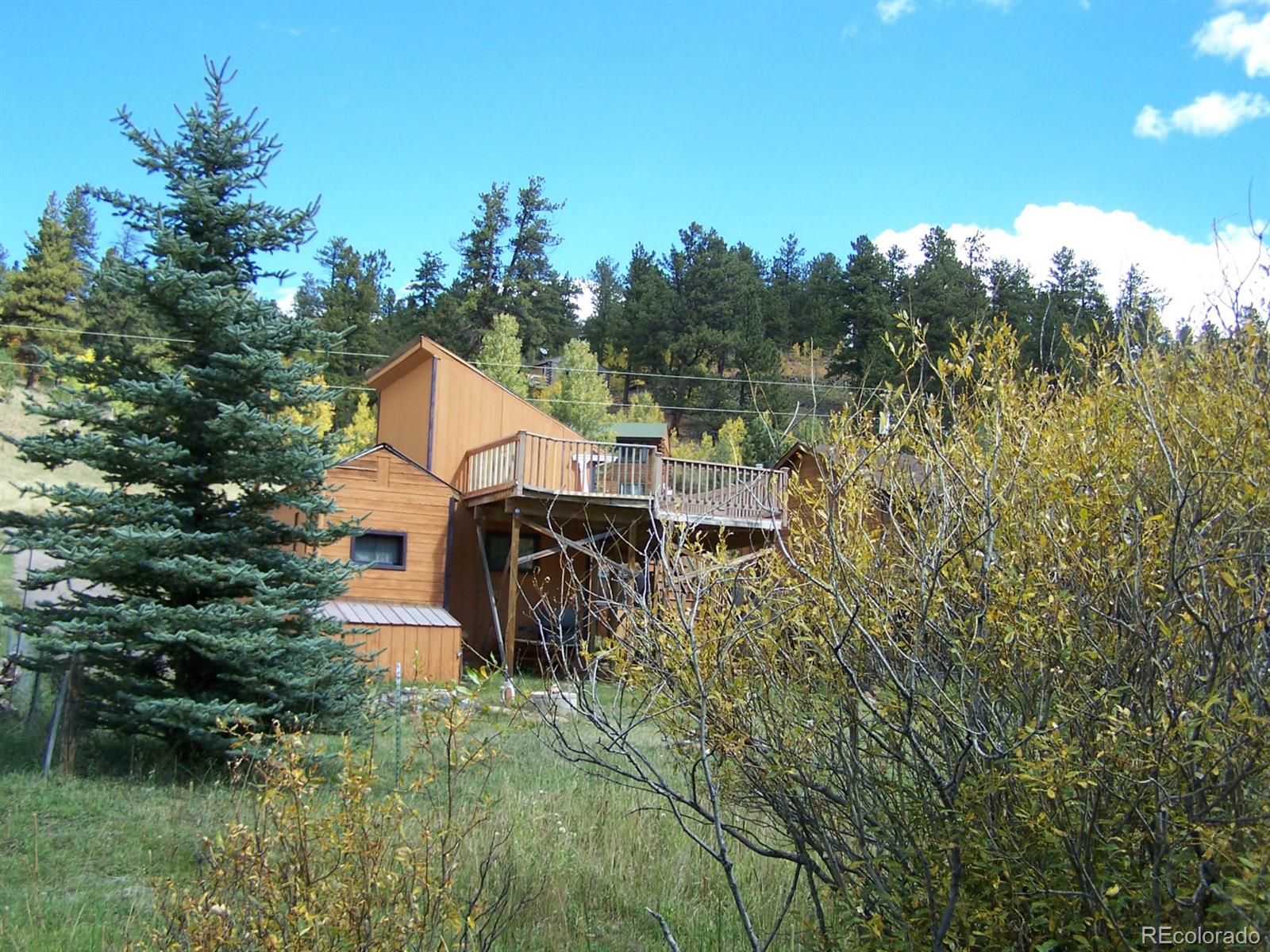 282 Bishop Road Bailey, CO 80421 - Photo 3 of 11 an aerial view of a house with a yard