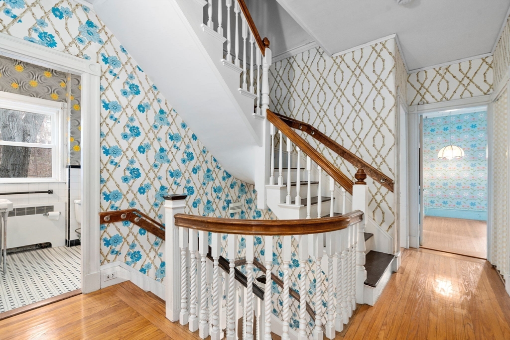 187 Clark Road Brookline, MA 02445 - Photo 31 of 40 a view of entryway with wooden floor