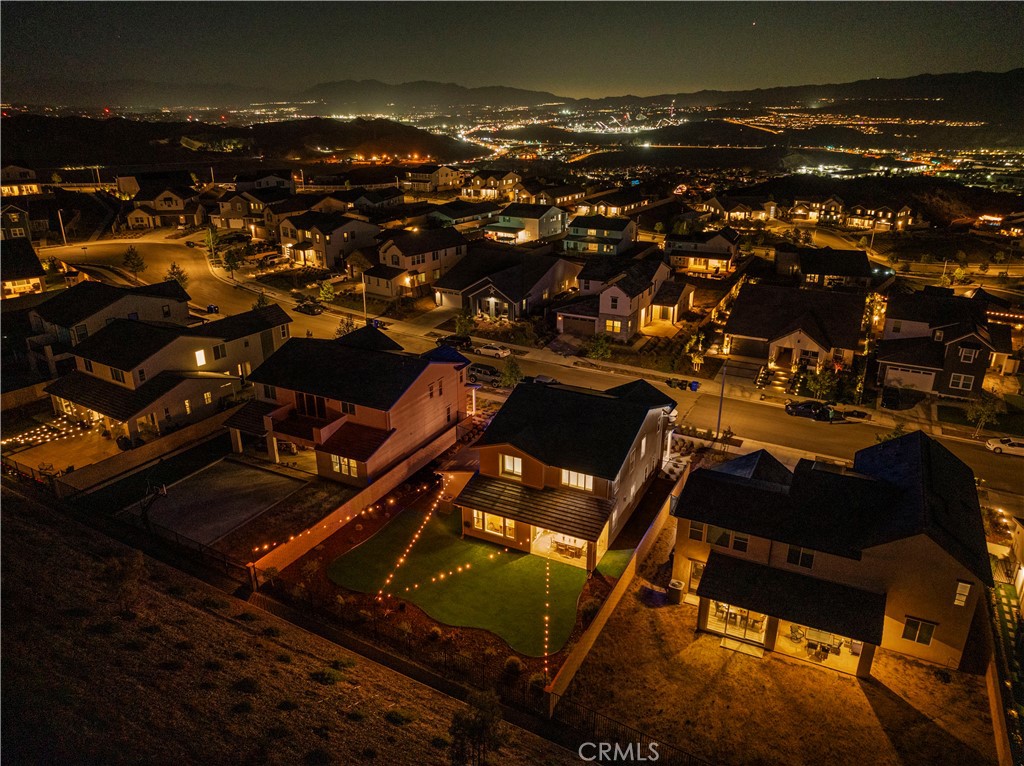 28445 Sunny Ridge Terrace Castaic, CA 91384 - Photo 72 of 74 Night Aerial