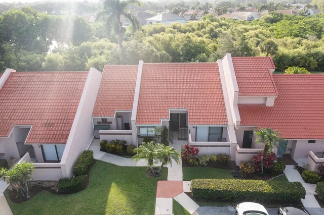 a aerial view of a house