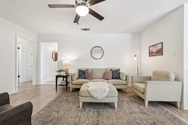 a view of kitchen and living room