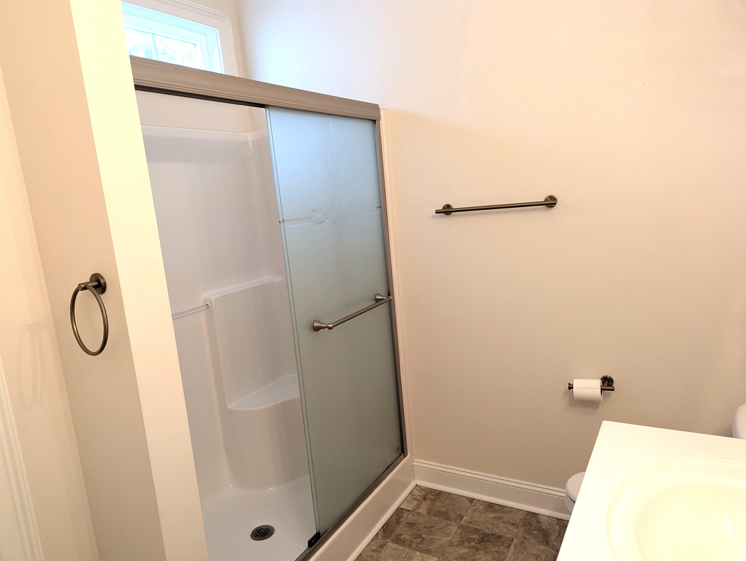 1100 Eureka Trail Longs, SC 29568 - Photo 18 of 40 Full bathroom featuring a shower stall and vanity