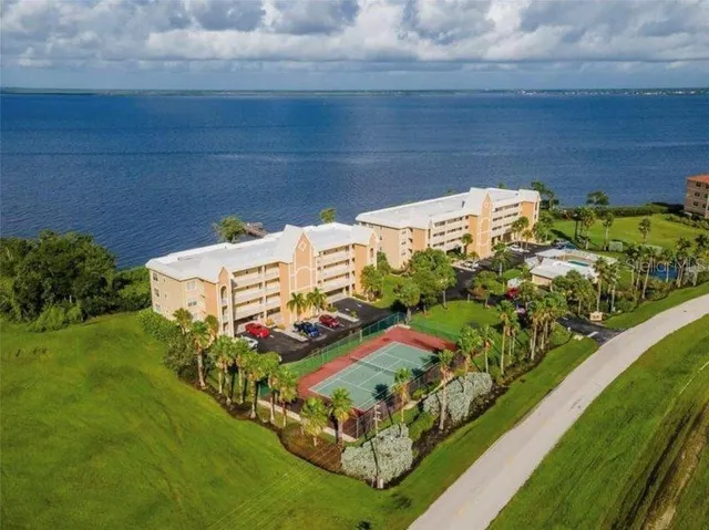 a view of an ocean from a balcony