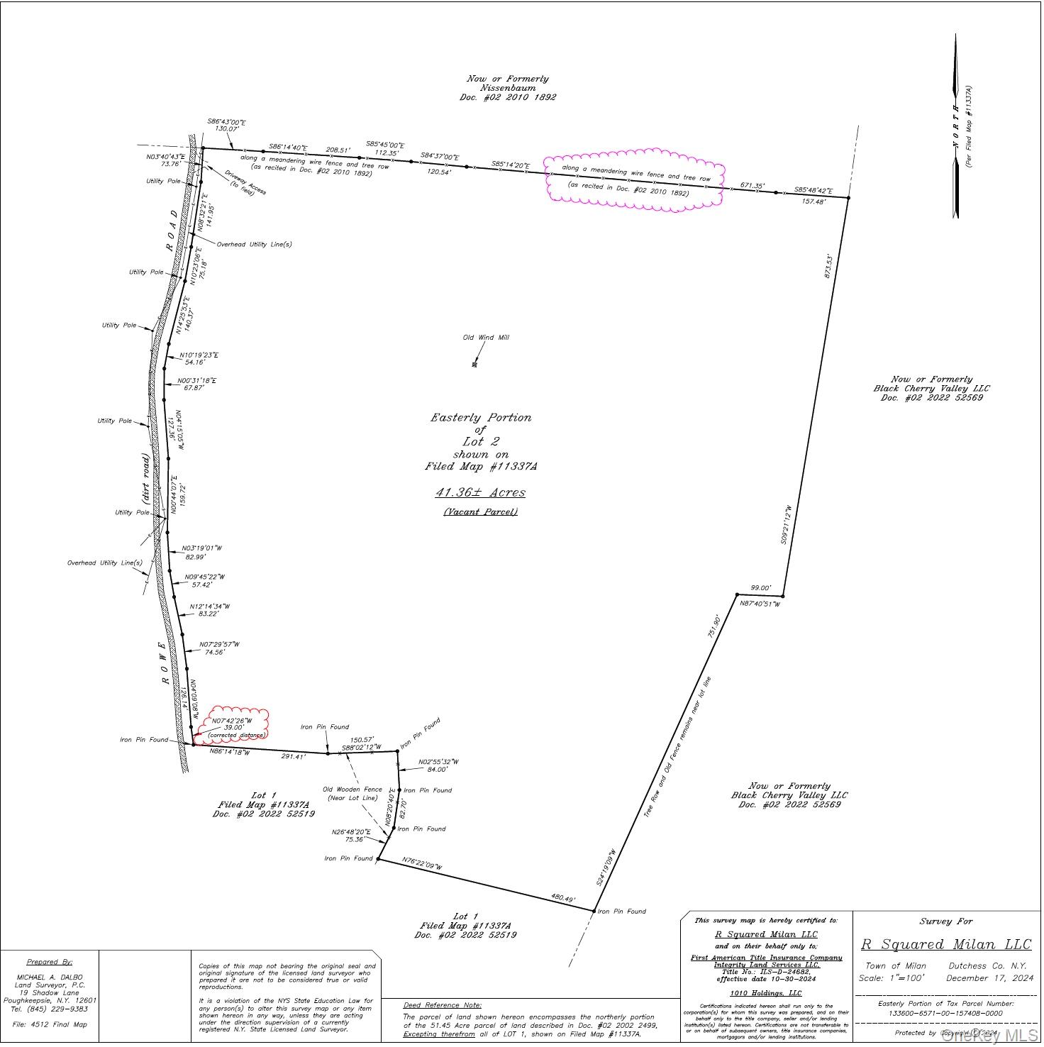 Tbd Rowe Road Red Hook, NY 12571 - Photo 14 of 14 Survey Map