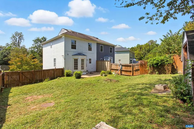 a house view with a garden space