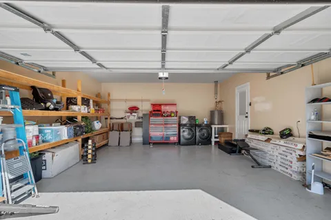 a view of a storage in a room