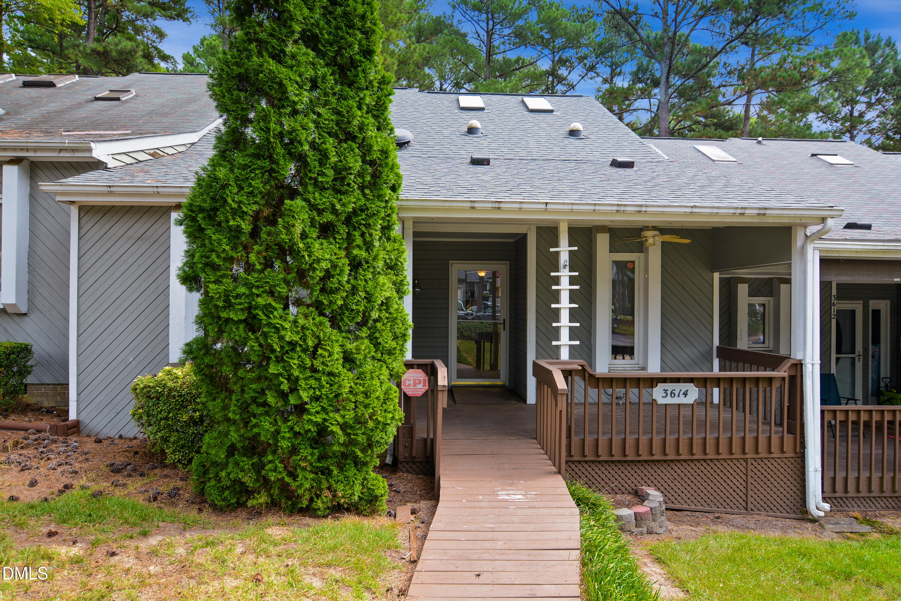 front view of a house with a porch