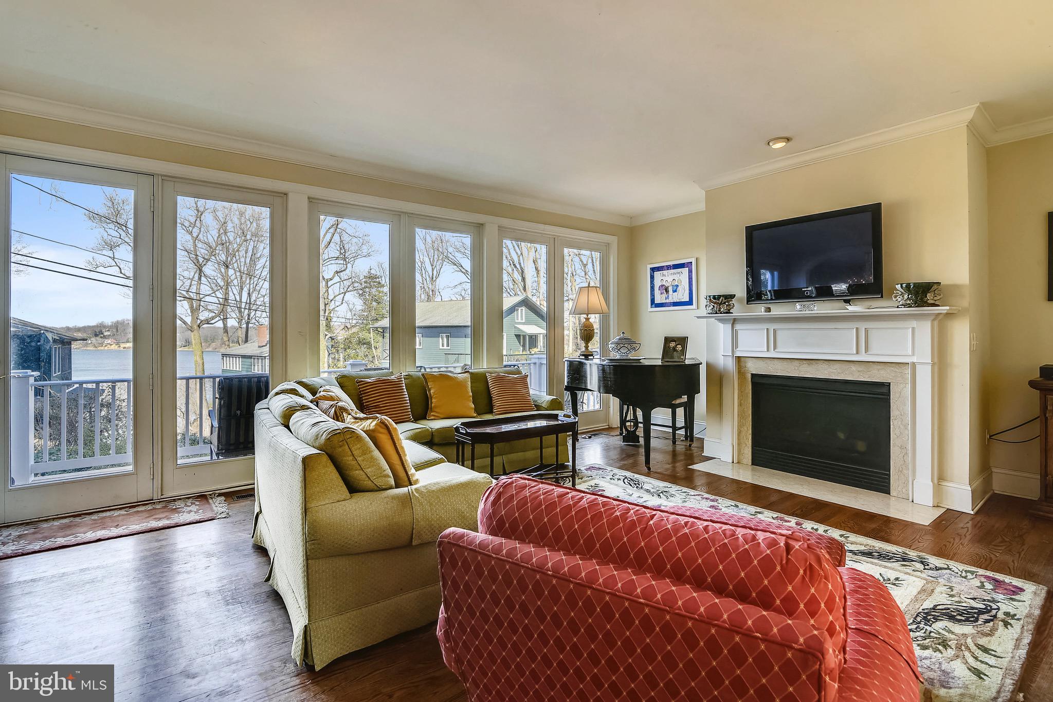 331 Thorsby Road Annapolis, MD 21405 - Photo 21 of 57 Living Room with Fireplace