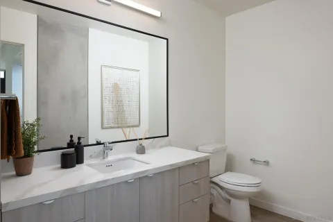 a view of a city from a balcony with city view