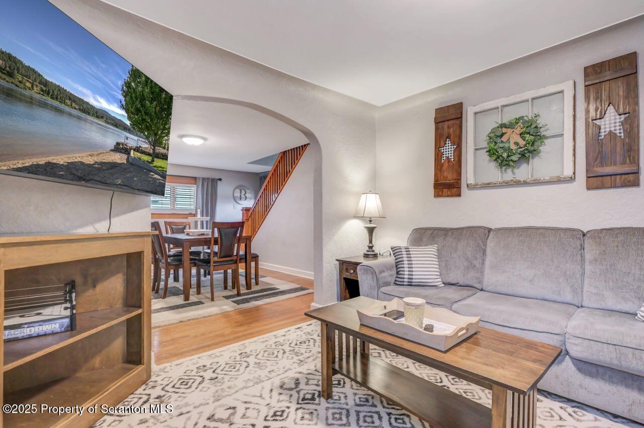 167 Handley Street Eynon, PA 18403 - Photo 8 of 48 a living room with furniture and a dining table