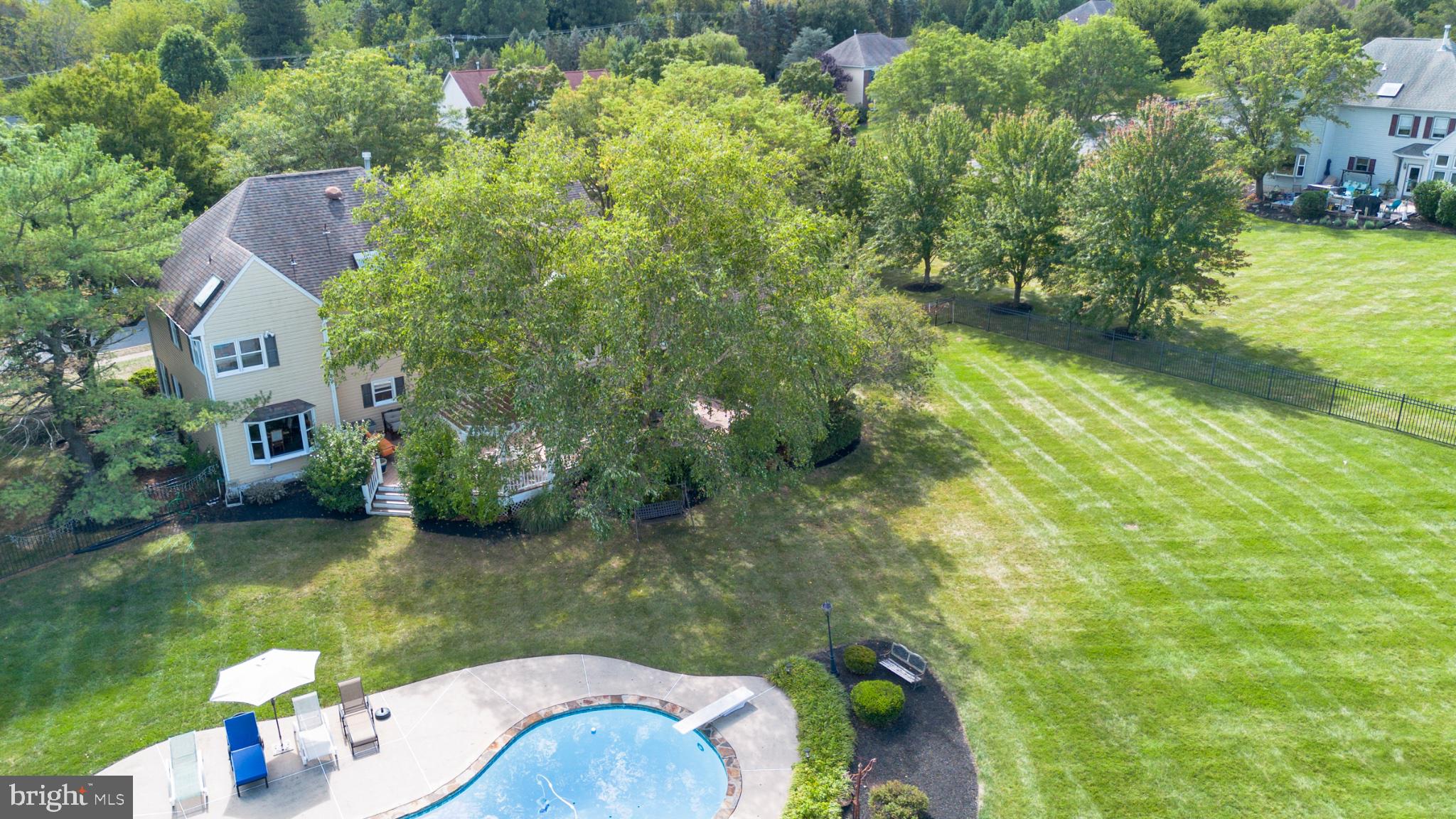 112 South Mennonite Road Collegeville, PA 19426 - Photo 111 of 131 Lush backyard oasis with pool retreat.