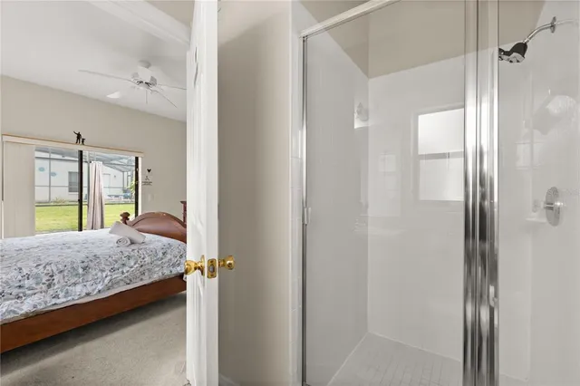 a room with furniture and air hockey table