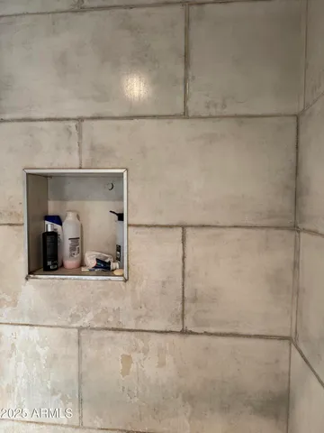 a view of a closet area