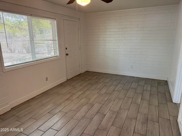 a view of an empty room and window