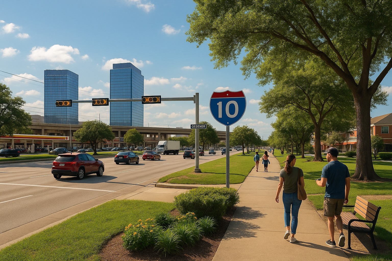 10303 Eddystone Drive Houston, TX 77043 - Photo 20 of 21 a view of outdoor space with seating area