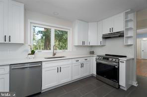 16 Cherry Brook Drive Princeton, NJ 08540 - Photo 13 of 28 a kitchen with stainless steel appliances granite countertop white cabinets a sink and a stove
