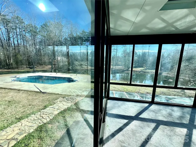 a view of backyard from window