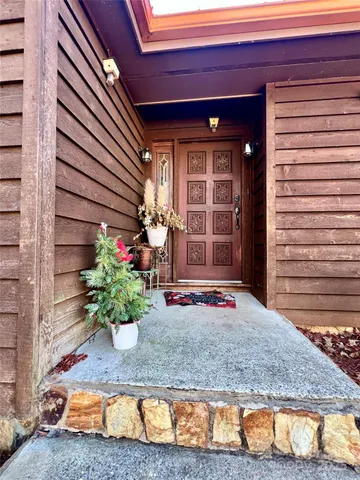 a front view of house with a porch