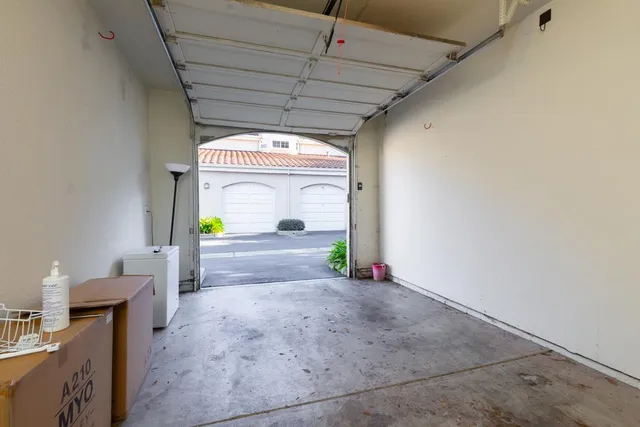a view of swimming pool with a garden