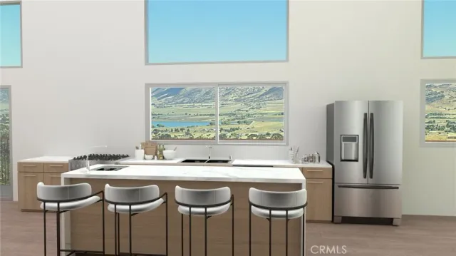 a view of a mountain in the distance