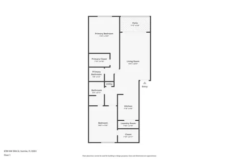 $224,999 | 8789 Northwest 39th Street, Unit 8789, Sunrise, FL 33351