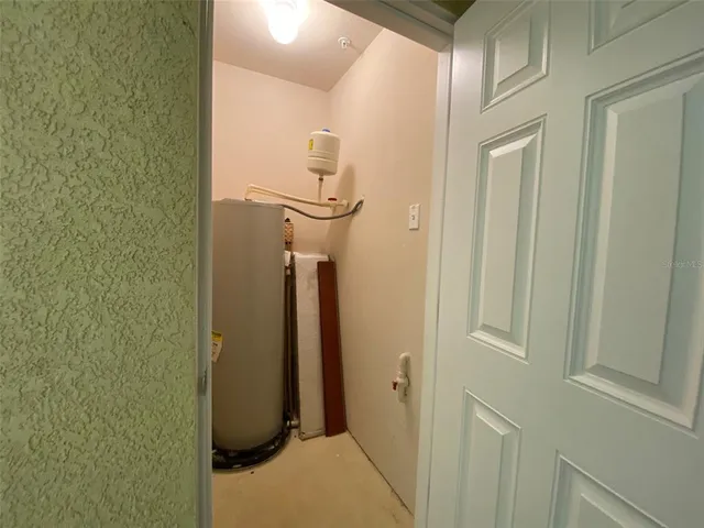 a view of a garden with a slide