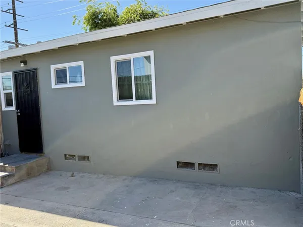 a view of a livingroom with a door