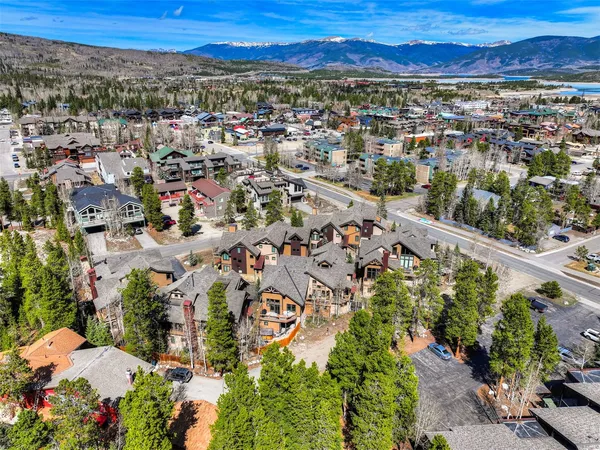 an aerial view of a city with lots of residential buildings
