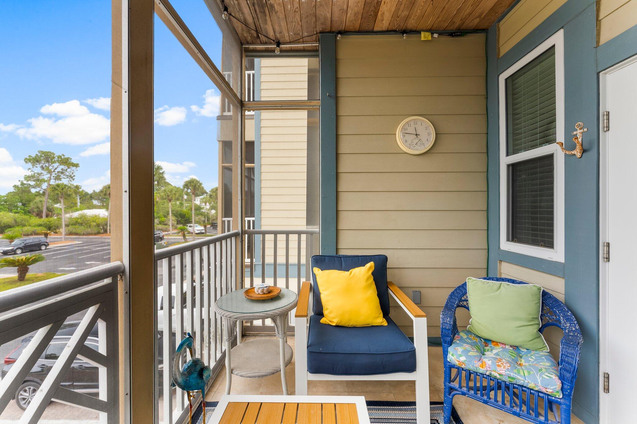 231 Somerset Bridge Road, Unit 2209 Santa Rosa Beach, FL 32459 - Photo 22 of 30 a view of a balcony with chairs