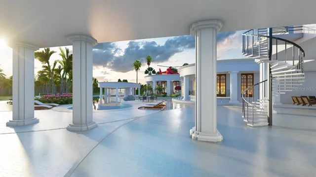 a view of living room with furniture and floor to ceiling window